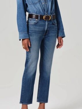 Citizens Of Humanity Mid-Rise Straight Ankle Jeans - Blue